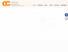Tablet Screenshot of christchurch-ucc.com